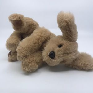 Plush Light Brown Bunny Stuffed Animal - Soft Cuddly Toy